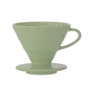 V60 Ceramic Colour Dripper, 02 Size, Smokey Green