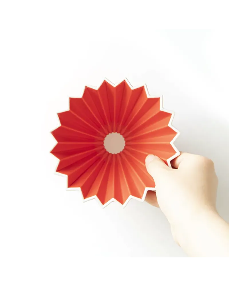 Origami Ceramic Dripper M Red