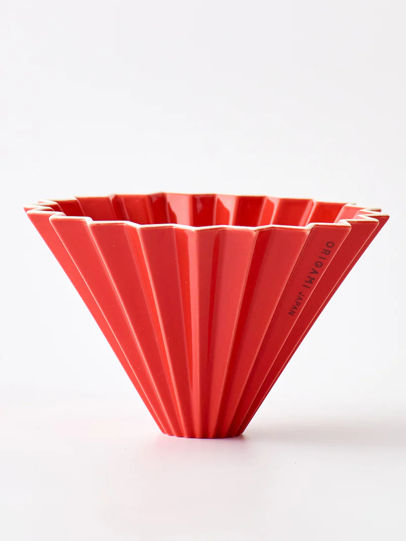 Origami Ceramic Dripper M Red