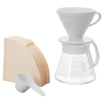 V60 Ceramic Dripper Set, 02 Size, White