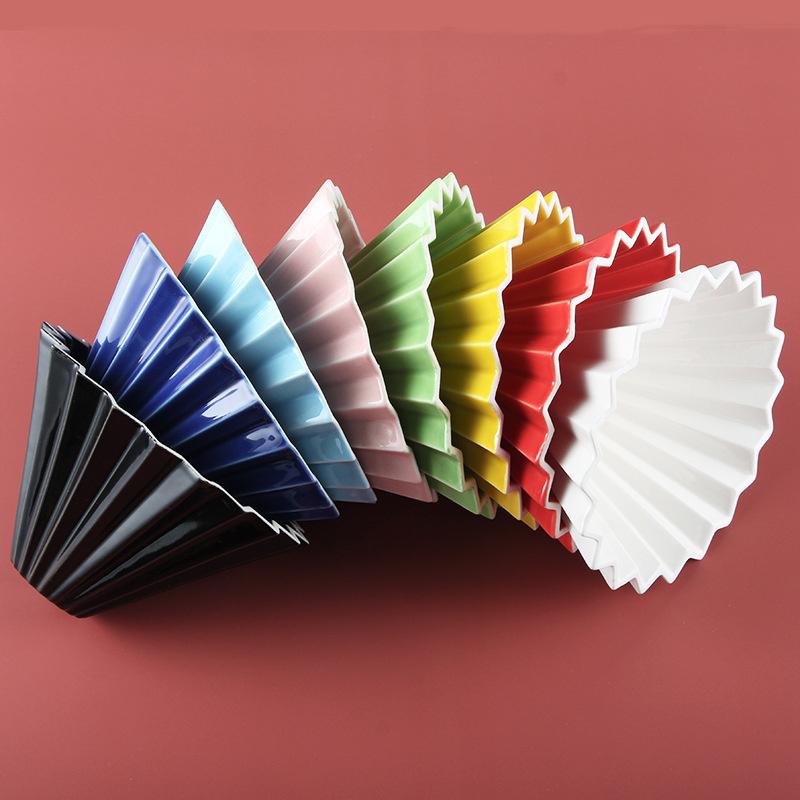Origami Ceramic Dripper M Red
