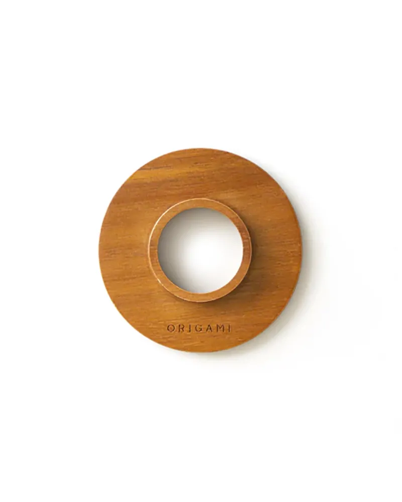 Origami Dripper Holder Wooden Dark Brown